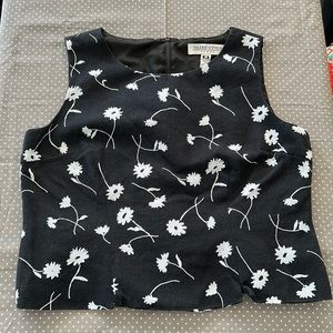 Valerie Stevens Sport Crop Blouse Vintage